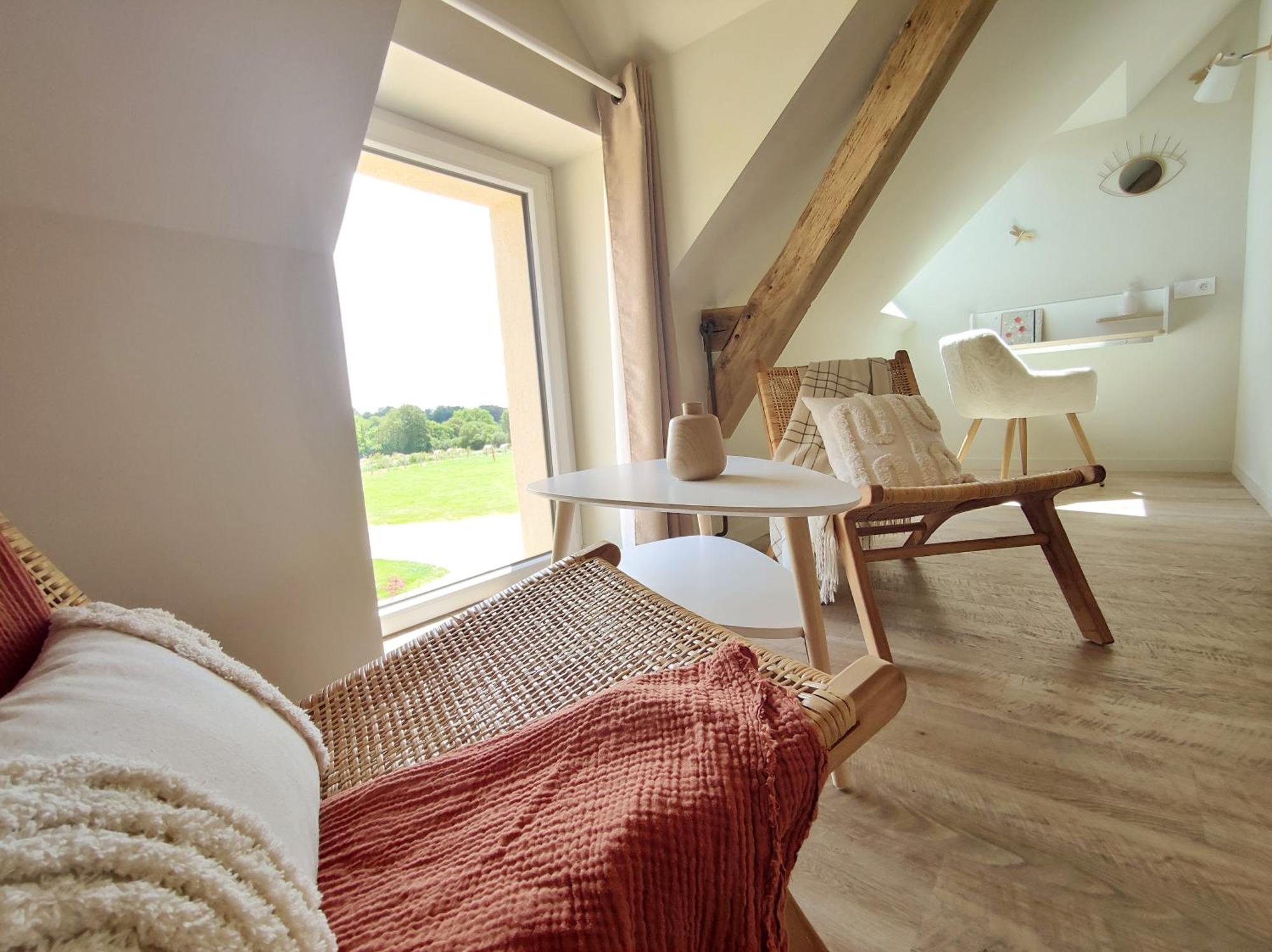 La Douce Halte - Gites Avec Spa Ou Sauna Saint-Ouen-Des-Toits Dış mekan fotoğraf